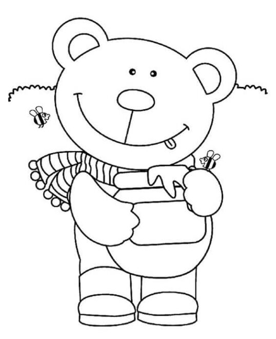 Free & Easy To Print Teddy Bear Coloring Pages - Tulamama