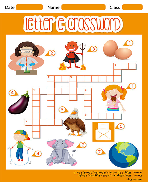 Free and Easy To Print Crossword Puzzles for Kids Tulamama
