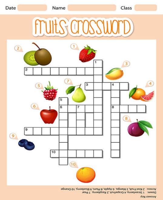 Free and Easy To Print Crossword Puzzles for Kids - Tulamama