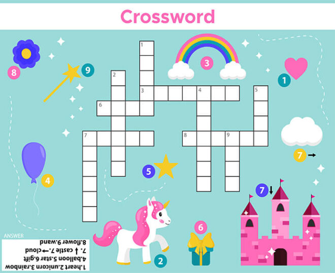 Free and Easy To Print Crossword Puzzles for Kids - Tulamama