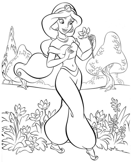 Fun Jasmine coloring pages for your little one. They're free and easy to print. The collection is varied for different skill levels and..