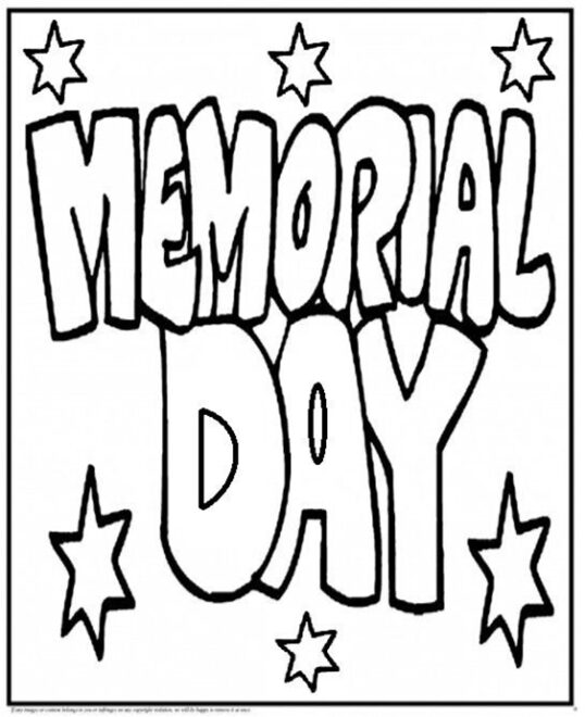 Free & Easy To Print Memorial Day Coloring Pages - Tulamama