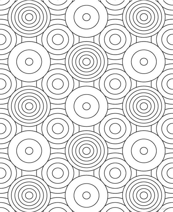 coloring pages of simple patterns