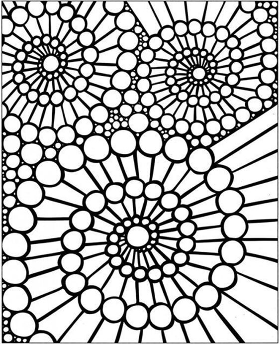 geometric design coloring pages printable