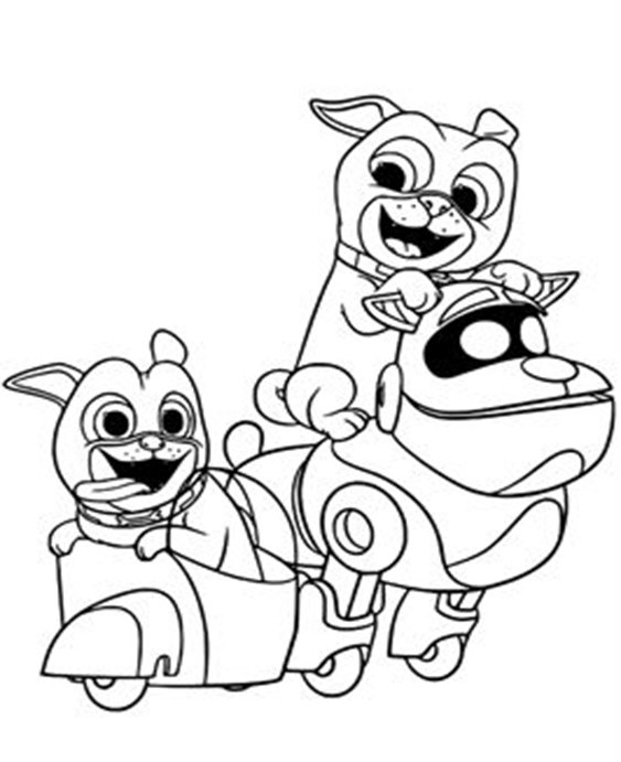 free easy to print puppy dog pals coloring pages tulamama