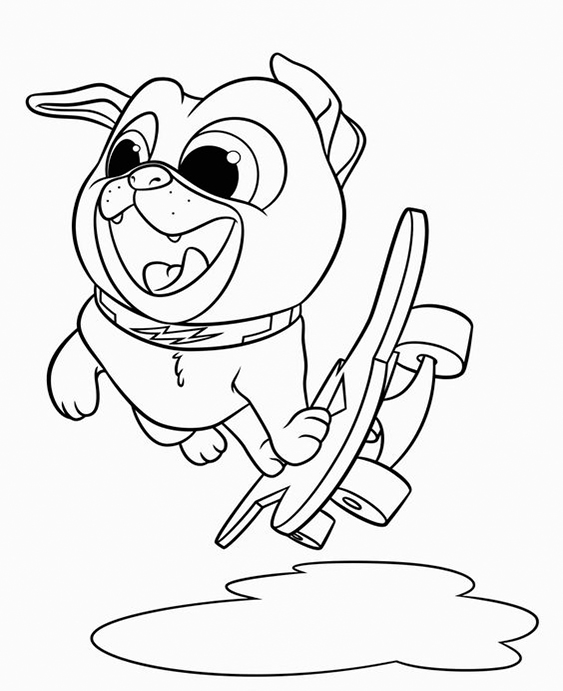 puppy dog pals pictures to color