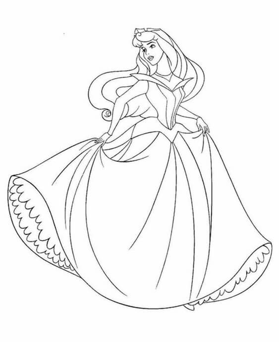 disney princess sleeping beauty coloring pages
