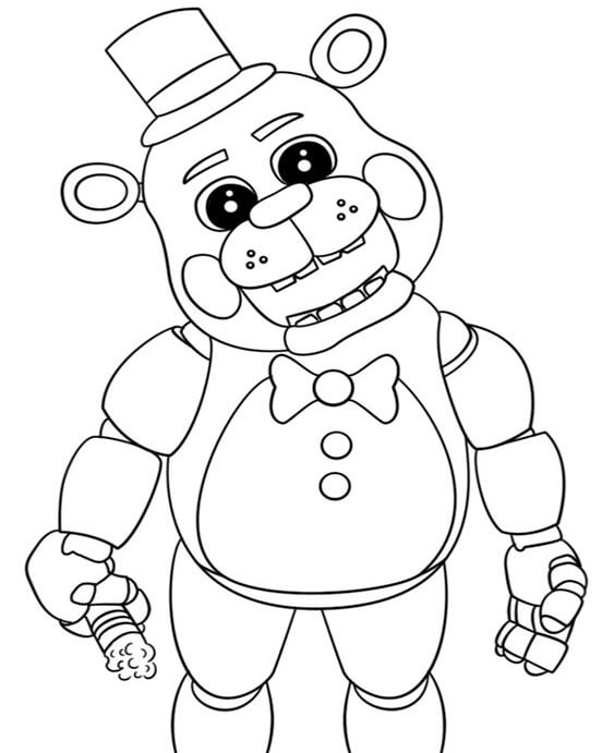 Image result for freddy fazbear coloring pages