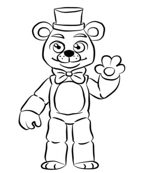 Cute Five Nights at Freddy's Coloring page