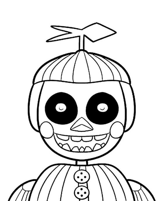 Free & Easy To Print FNAF Coloring Pages - Tulamama