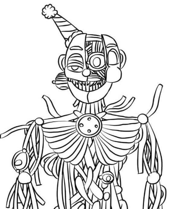 Fnaf Freddy Funtime Coloring Pages Printable