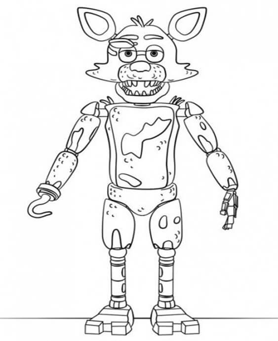 Freddy, Five Nights at Freddy's coloring page printable game