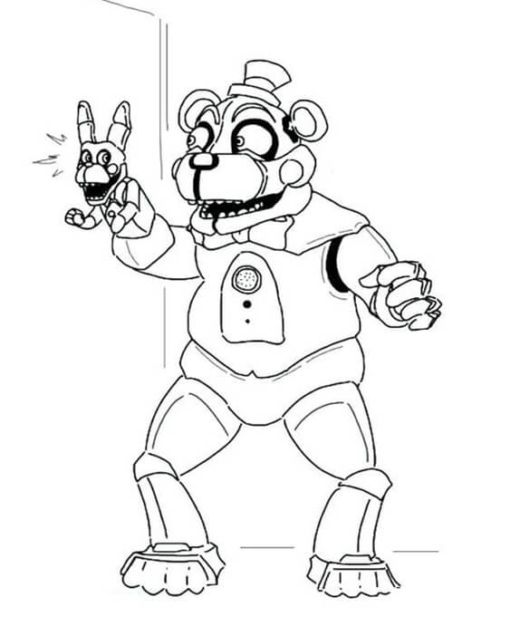 Free Coloring Pages To Print Five Nights At Freddys Coloring Pages