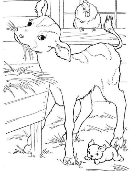 Free & Easy To Print Farm Animal Coloring Pages - Tulamama