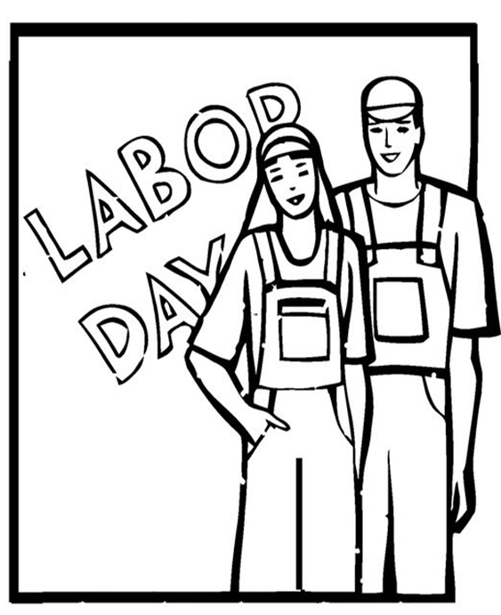 laborday coloring pages