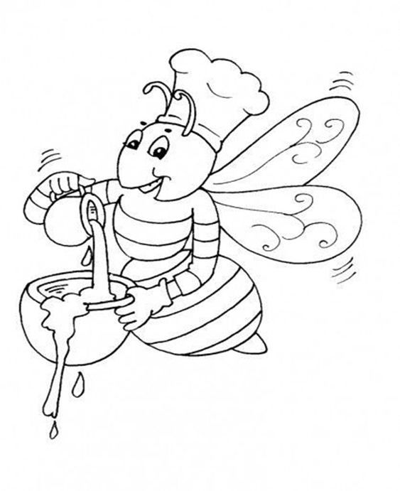 Free & Easy To Print Bee Coloring Pages - Tulamama