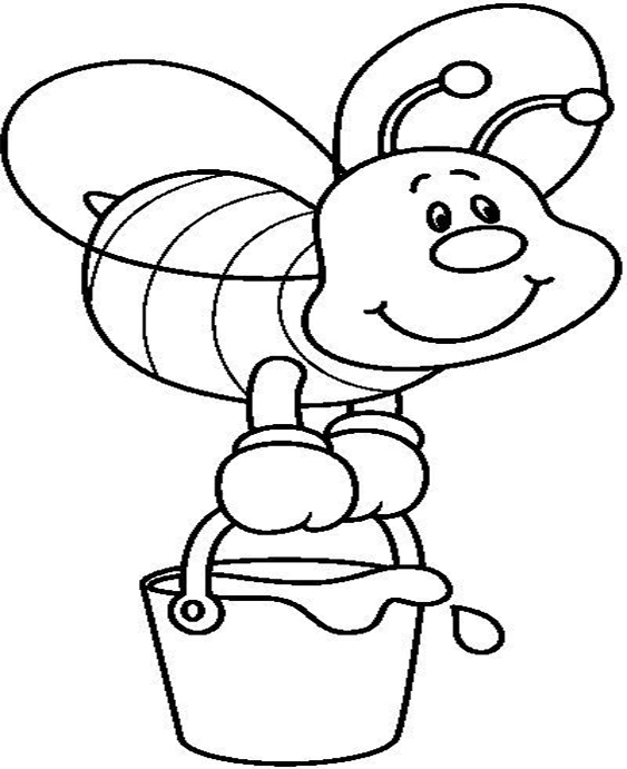 Free & Easy To Print Bee Coloring Pages - Tulamama