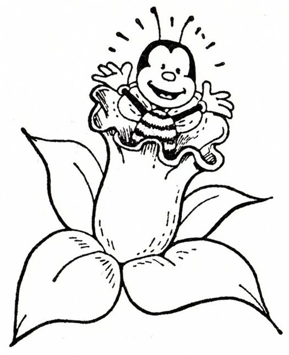 Fun Bee coloring pages for your little one. They're free and easy to print. The collection is varied for different skill levels and..