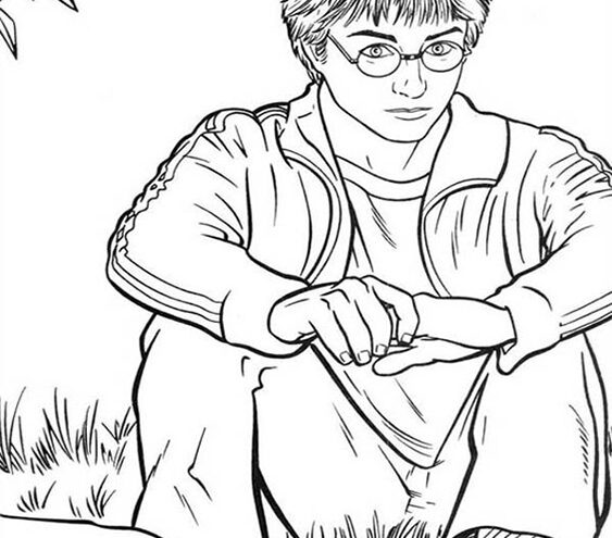 Free & Easy To Print Harry Potter Coloring Pages - Tulamama