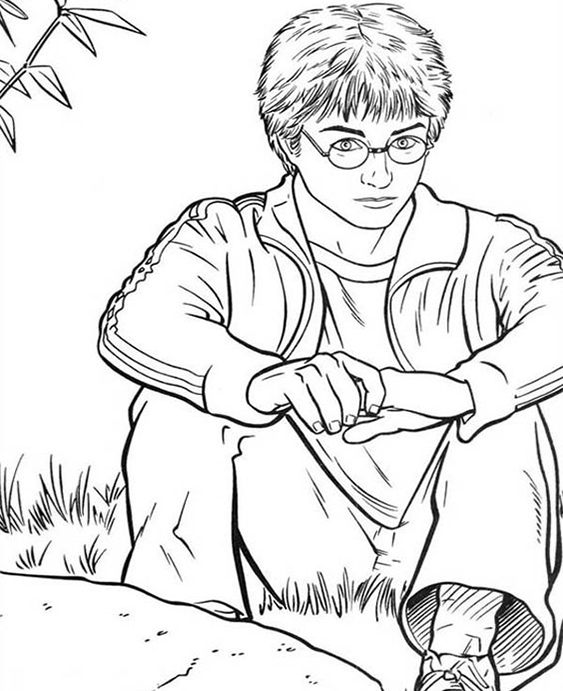 free easy to print harry potter coloring pages tulamama