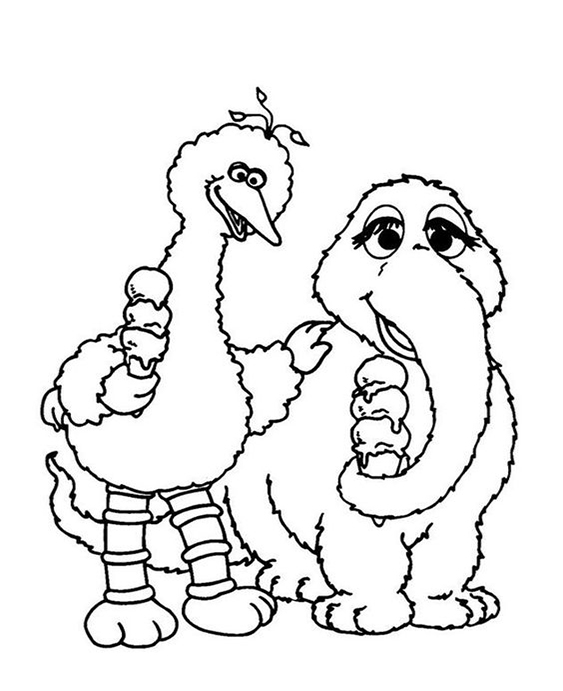 Free & Easy To Print Sesame Street Coloring Pages - Tulamama