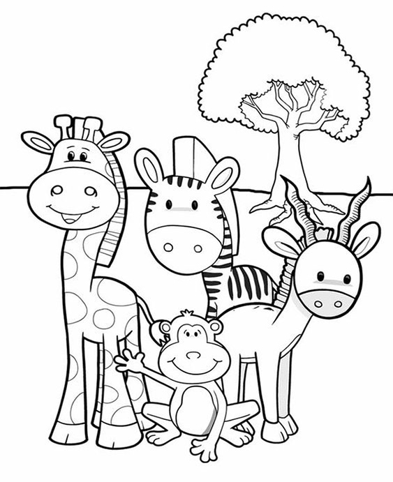 Free & Easy To Print Zoo Coloring Pages - Tulamama