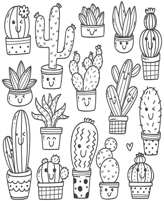 Free & Easy To Print Cute Coloring Pages - Tulamama