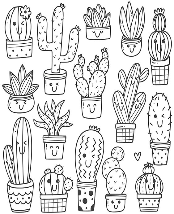 Fun Cute coloring pages for your little one. They are free and easy to print. The collection is varied with different skill levels