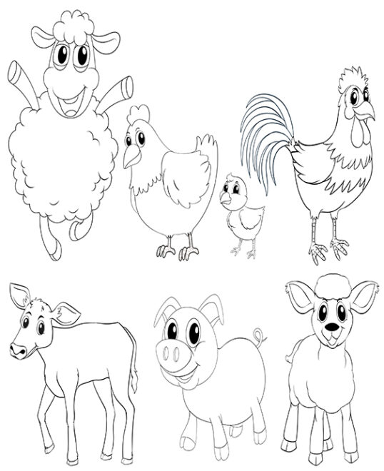 Free & Easy To Print Cute Coloring Pages - Tulamama