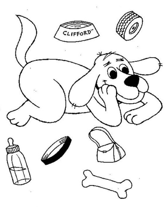 Free & Easy To Print Clifford Coloring Pages - Tulamama
