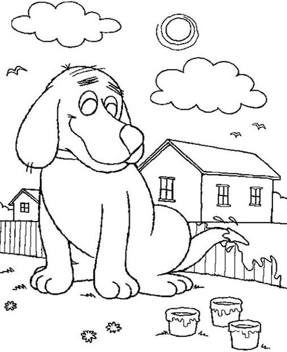 Free & Easy To Print Clifford Coloring Pages - Tulamama