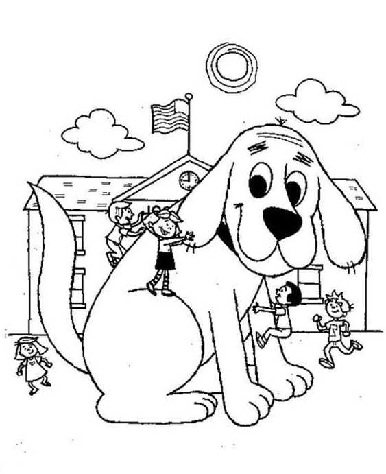 Free & Easy To Print Clifford Coloring Pages - Tulamama