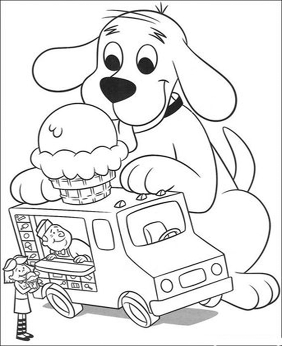 Fun Clifford coloring pages for your little one. They are free and easy to print. The collection is varied with different skill levels