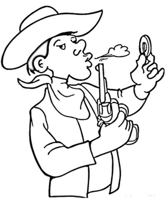 Fun Cowboy coloring pages for your little one. They are free and easy to print. The collection is varied with different skill levels