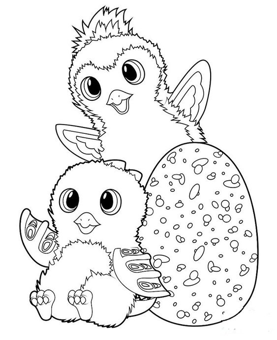 Free & Easy To Print Hatchimals Coloring Pages - Tulamama