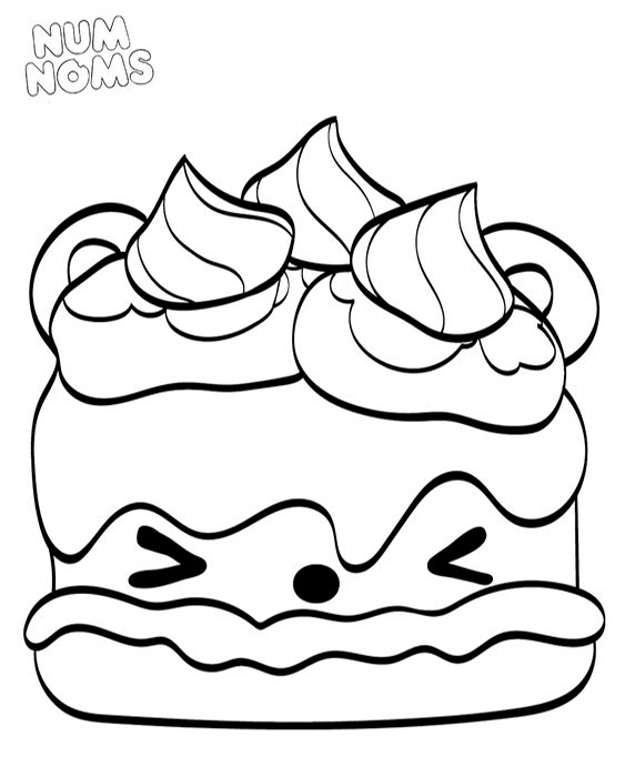 Num Noms Coloring Pages for Kids