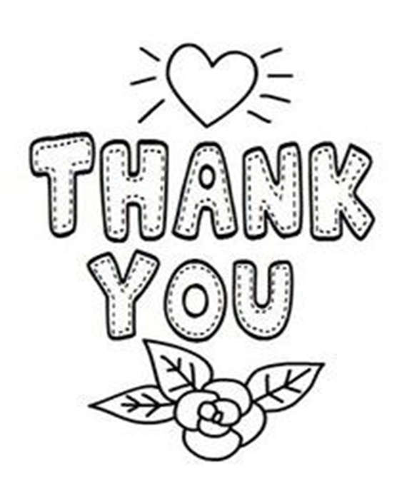 Free & Easy To Print Thank You Coloring Pages - Tulamama