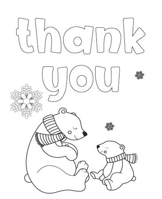 Free & Easy To Print Thank You Coloring Pages - Tulamama