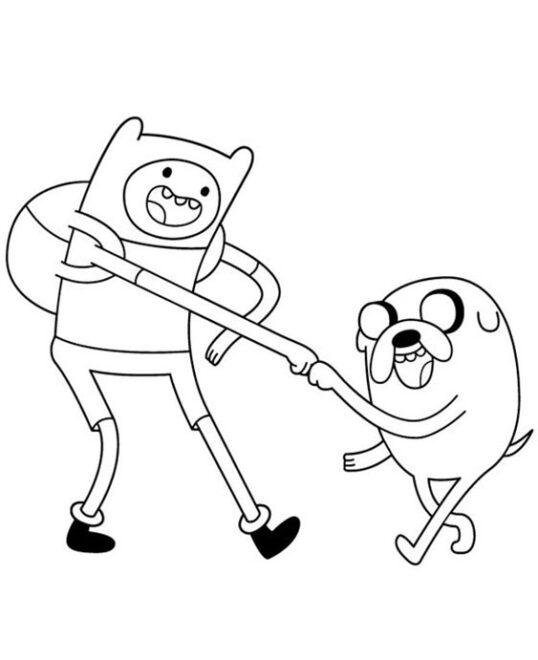 Free & Easy To Print Adventure Time Coloring Pages - Tulamama