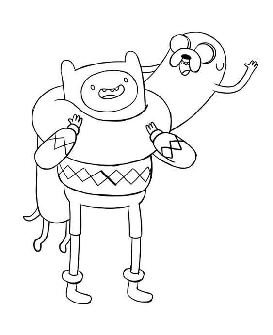 Free & Easy To Print Adventure Time Coloring Pages - Tulamama
