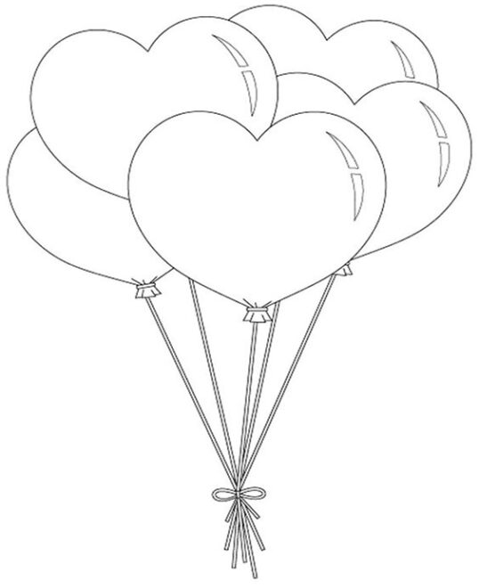 Free & Easy To Print Balloon Coloring Pages Tulamama
