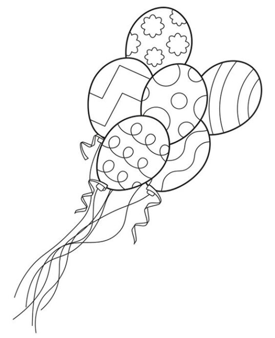 Free & Easy To Print Balloon Coloring Pages - Tulamama