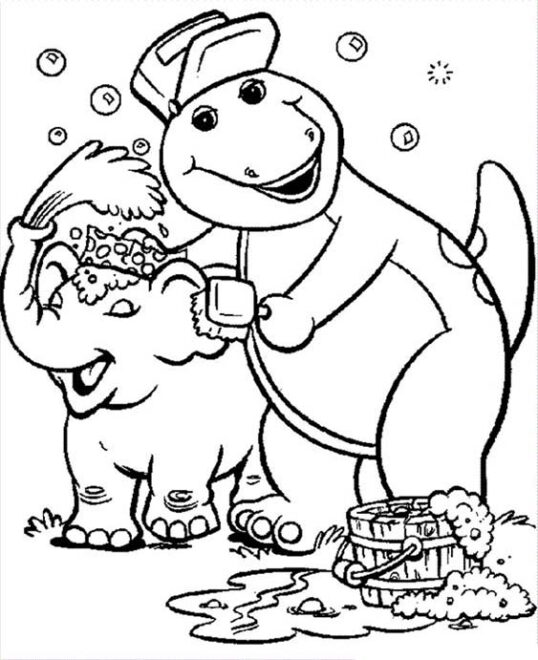 Free & Easy To Print Barney Coloring Pages - Tulamama