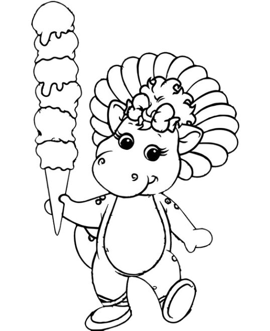 Free & Easy To Print Barney Coloring Pages - Tulamama