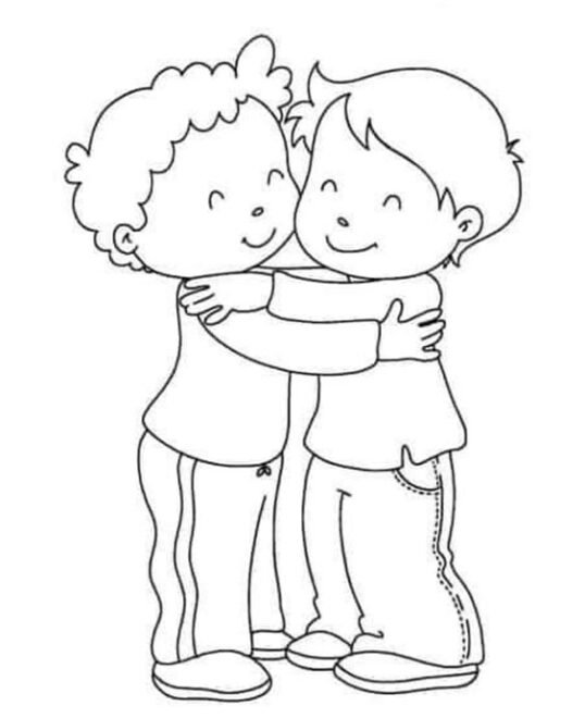 Free & Easy To Print Best Friend Coloring Pages - Tulamama
