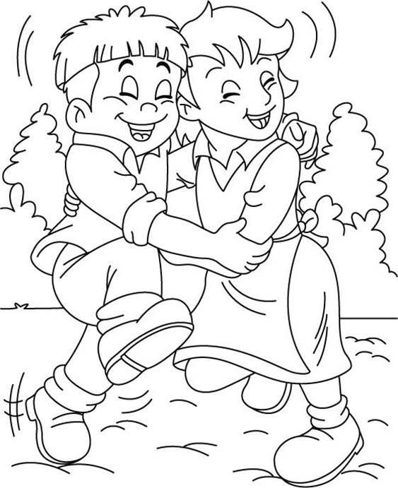 Free & Easy To Print Best Friend Coloring Pages - Tulamama