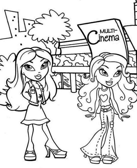 Free & Easy To Print Bratz Coloring Pages - Tulamama