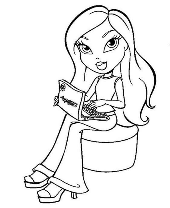 Fun Bratz coloring pages for your little one. They are free and easy to print. The collection is varied with different skill levels