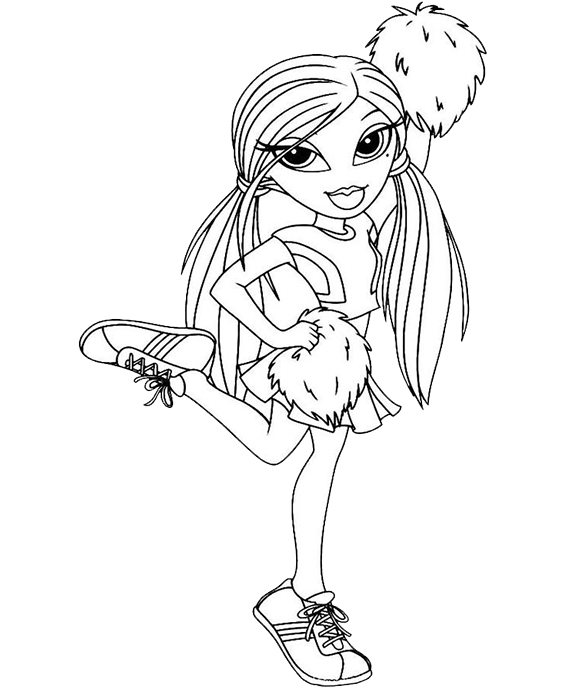 Free & Easy To Print Bratz Coloring Pages - Tulamama