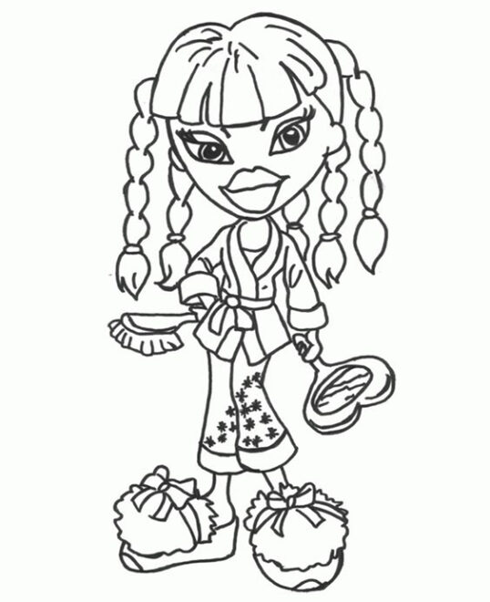 Free & Easy To Print Bratz Coloring Pages - Tulamama